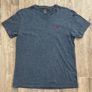 Men blue v neck Polo Ralph Lauren T shirt size small